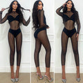 Tuta in velo con top e culotte