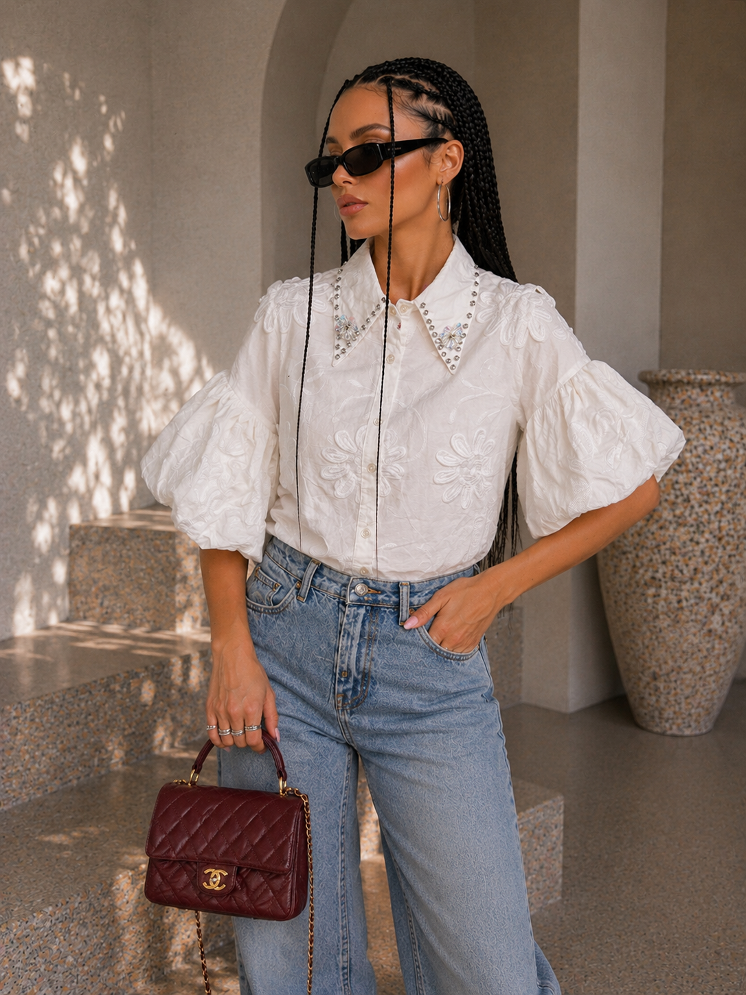 Camicia Ricamata Jewel
