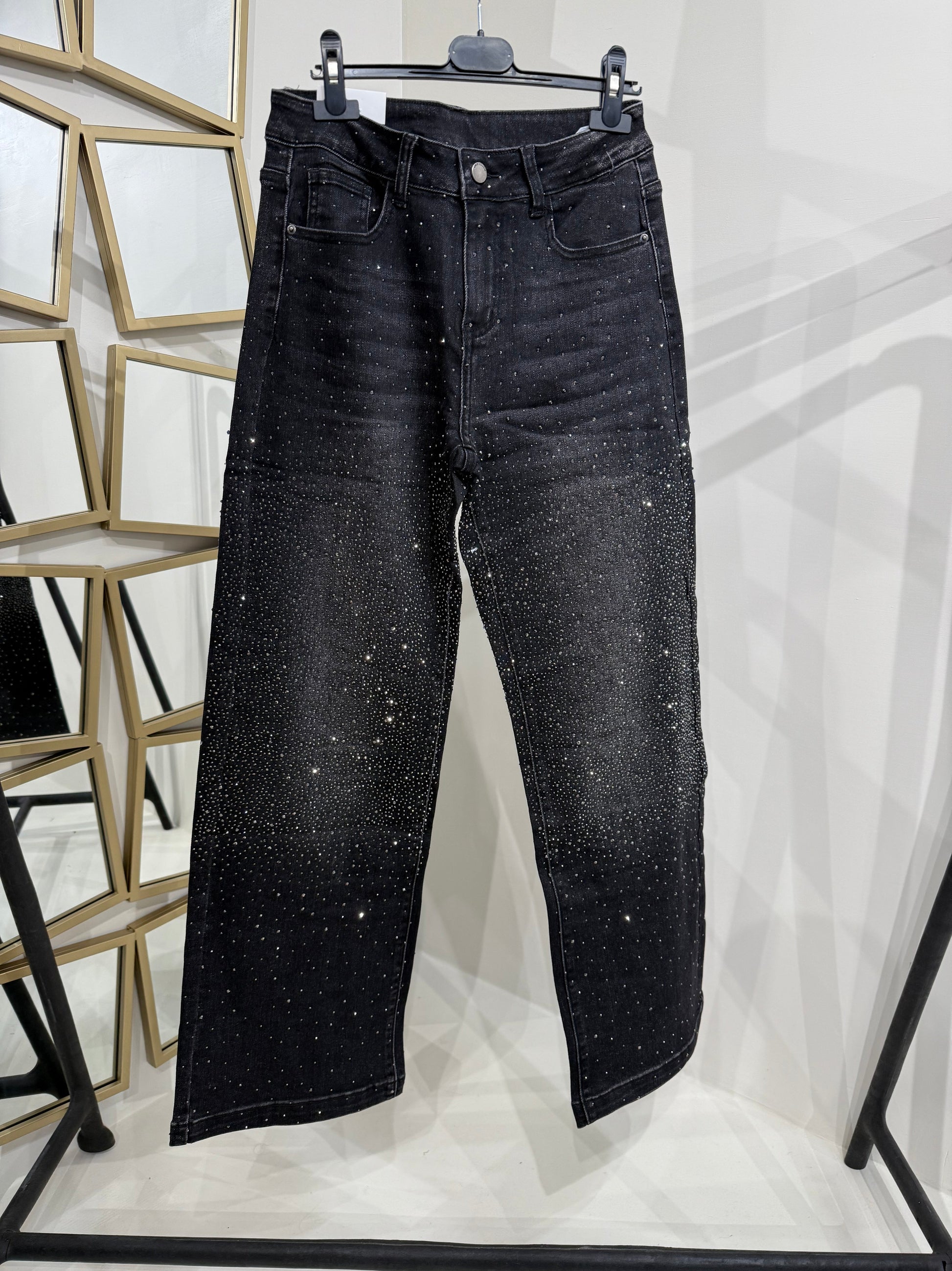 Jeans con strass 3 colori