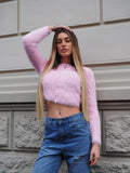 Cardigan morbidissimo rosa pastello