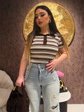 Body a righe colletto polo