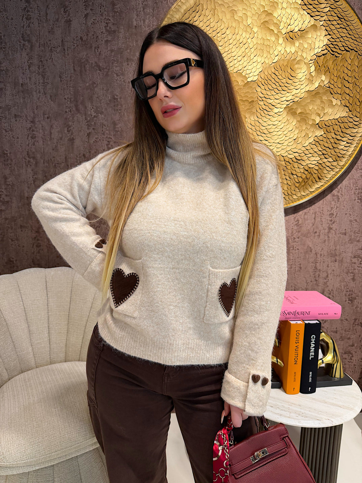 Maglione Double Heart