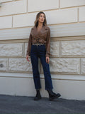 Giacca in ecopelle choco