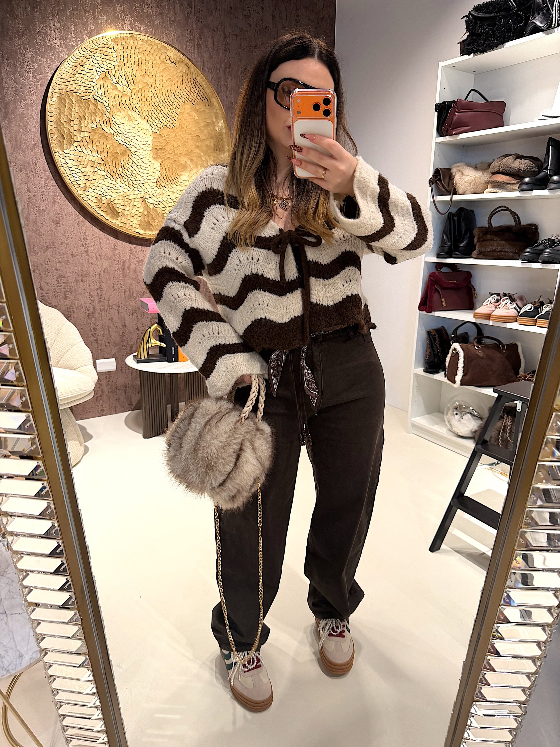 Maglioncino Waves Knit Bicolor