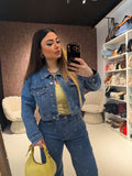 Completo Denim Flower