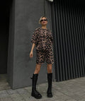 Due pezzi t-shirt e short animalier