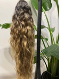 Coda riccia bionda degrade  MQ