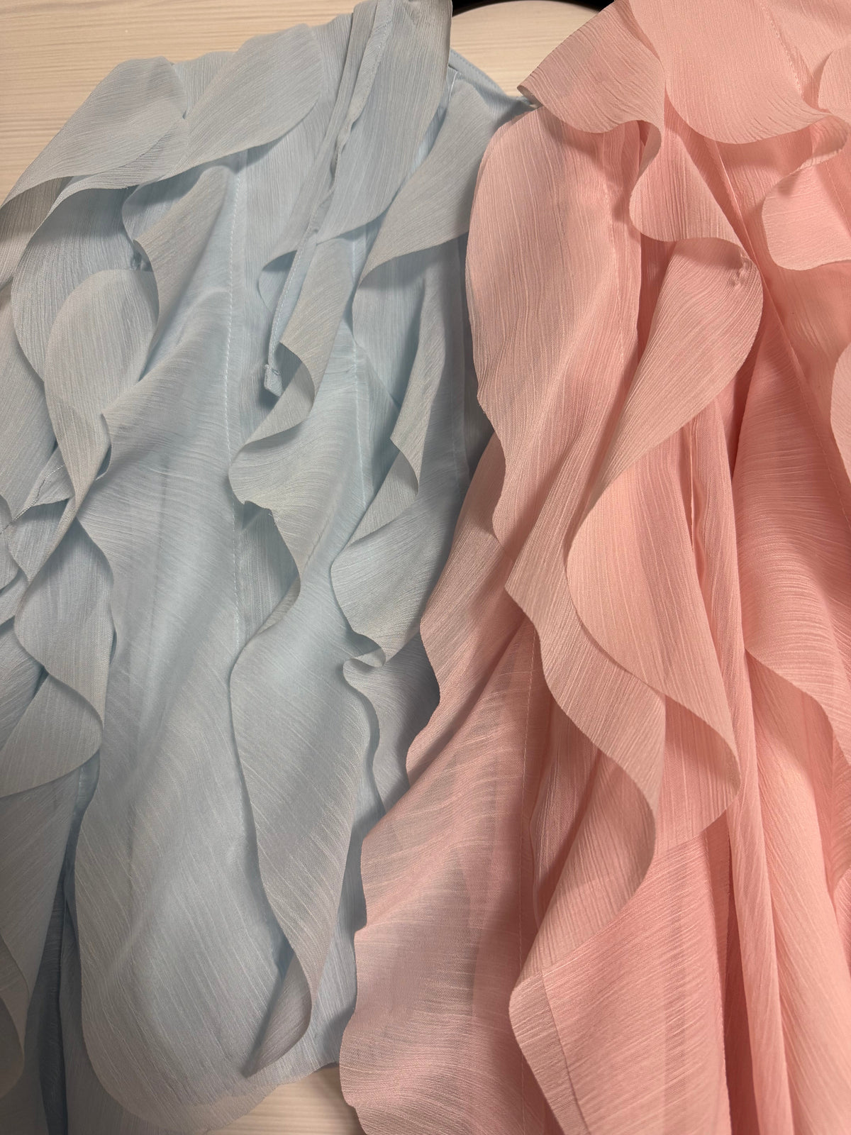 Camicia con rouches