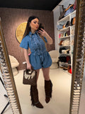 Completo Denim Lace Glam