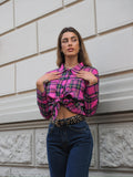 Camicia check Fuxia