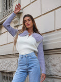 Jeans chiaro con strappi