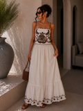 Abito lungo boho chic ricamato
