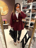 Cardigan Morbido Effetto Pelliccia