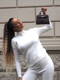 Completo basic maglia e pantalone bianco