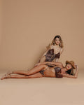 Body animalier con frange