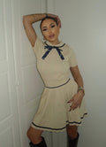 Set maglia e gonna tennis beige