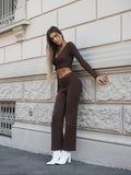 Completo casual/elegant choco