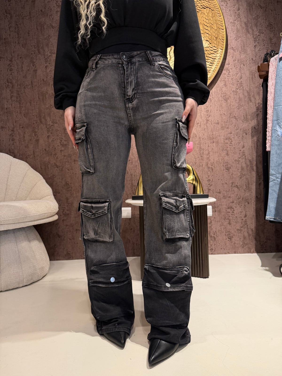 Dark Glam Cargo Jeans