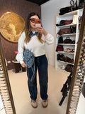 Felpa Denim Collar