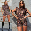 Tutina animalier spalle bombate