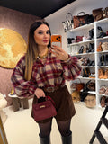 Short  in panno con cintura