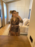 Set top e gonna in velo animalier