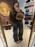 Jeans Ballon con Catenina