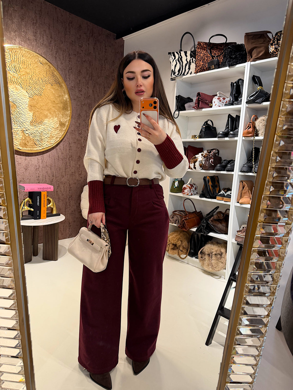 Pantalone city con cintura