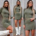Abito in maglia menta