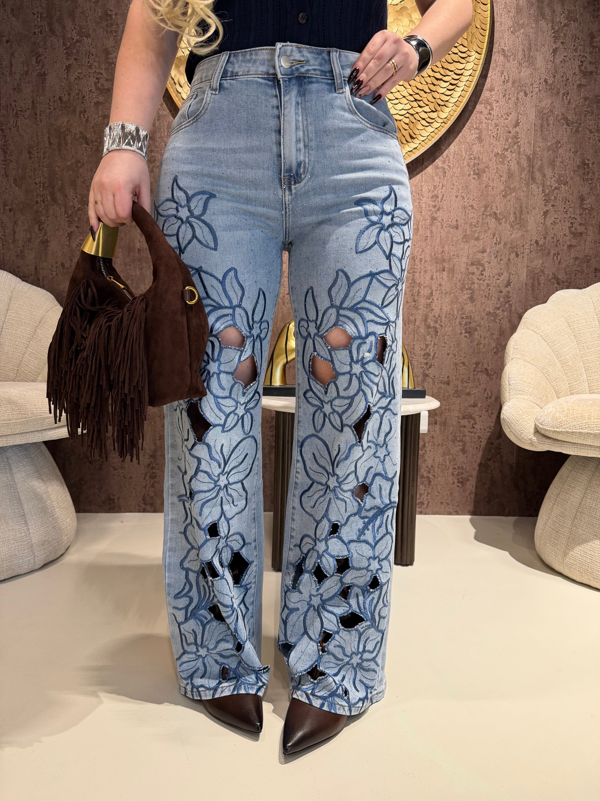 Jeans Bloom Lace