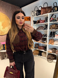 Camicia Rockwood a Quadri con Borchie