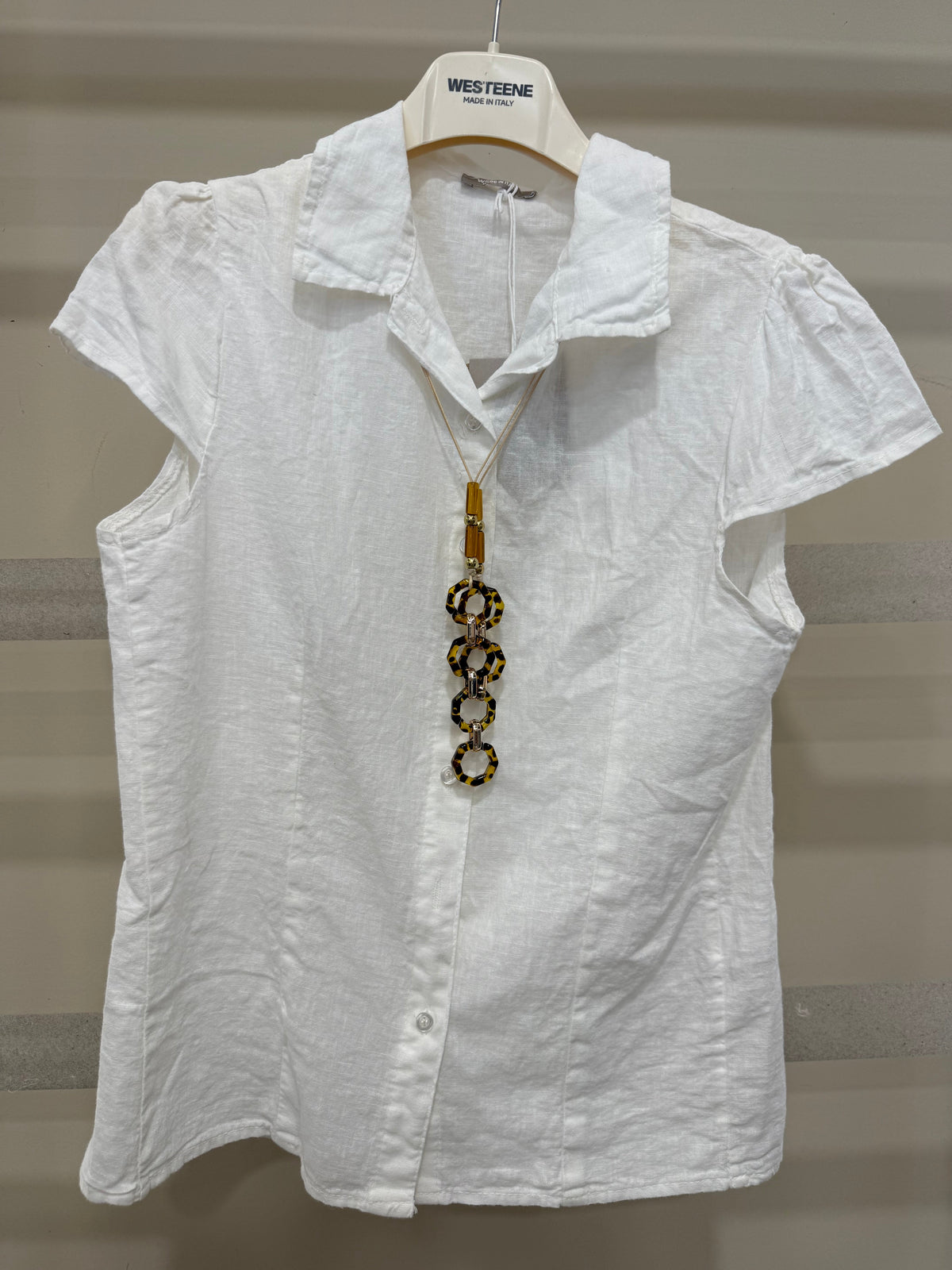 Camicia Lino bianca manica corta