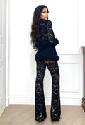 Completo giacca e pantalone in pizzo
