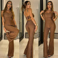 Tuta corsetto bronzo lurex