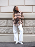 Giaccone in tweed Camel