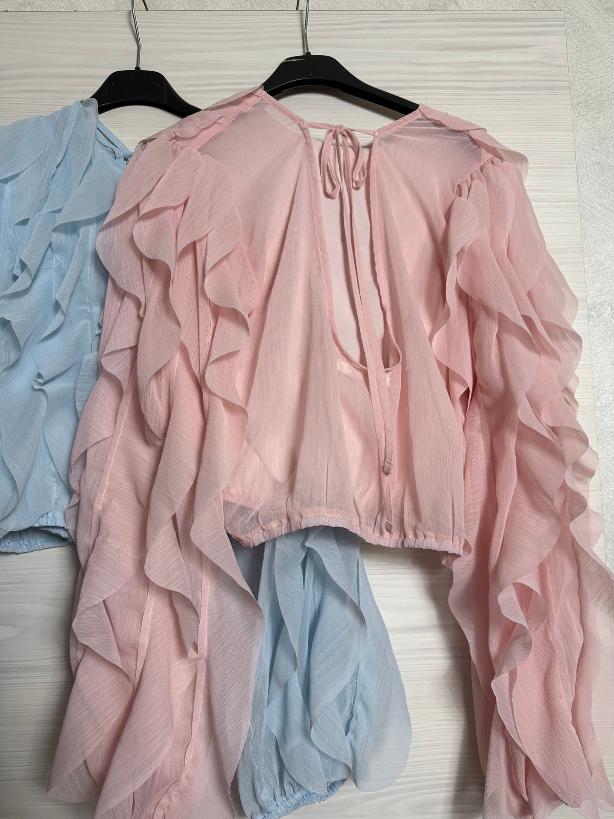 Camicia con rouches