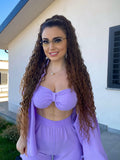 Set tre pezzi lilla