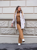 Giacca con bottoni beige