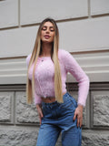 Cardigan morbidissimo rosa pastello