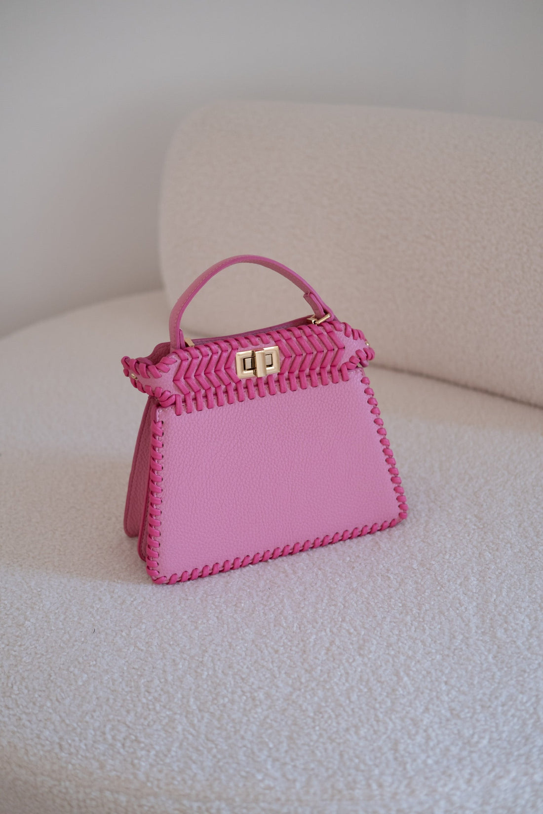 Borsa rosa con cordicina