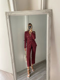 Completo doppio petto bordeaux