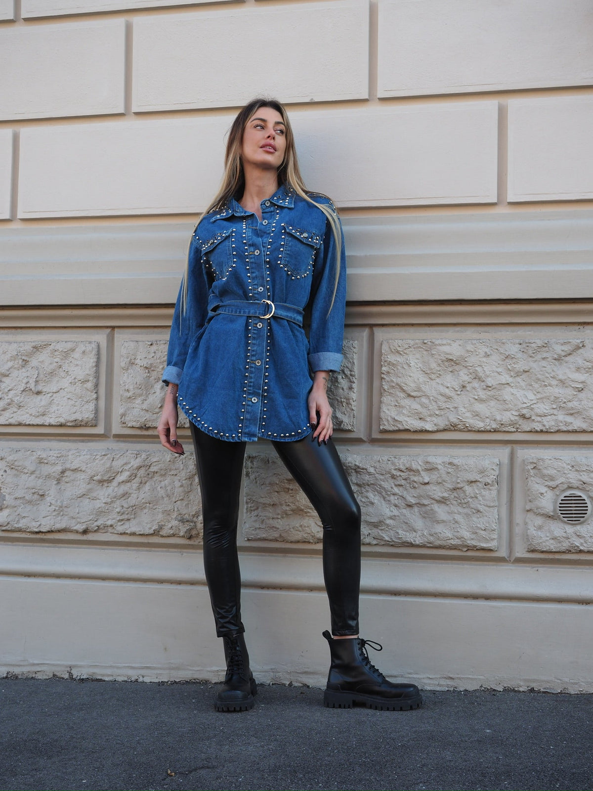 Leggins In ecopelle