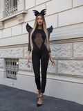 Tuta aderente con trasparenza (Dark Angel)
