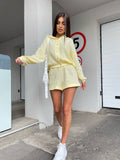Set short più camicia giallo pastello