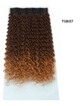 7 fasce Ricce con clip vari colori
