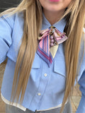Camicia carta da zucchero con dettaglio bianco