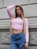 Cardigan morbidissimo rosa pastello