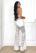 Tuta lace obsession bianca