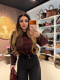 Camicia Rockwood a Quadri con Borchie