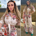 Set camicia e pantalone floreale